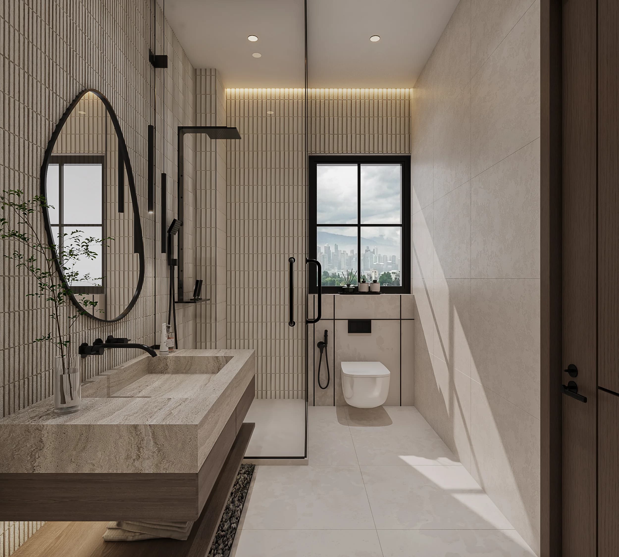Spa-Inspired Executive Bathroom