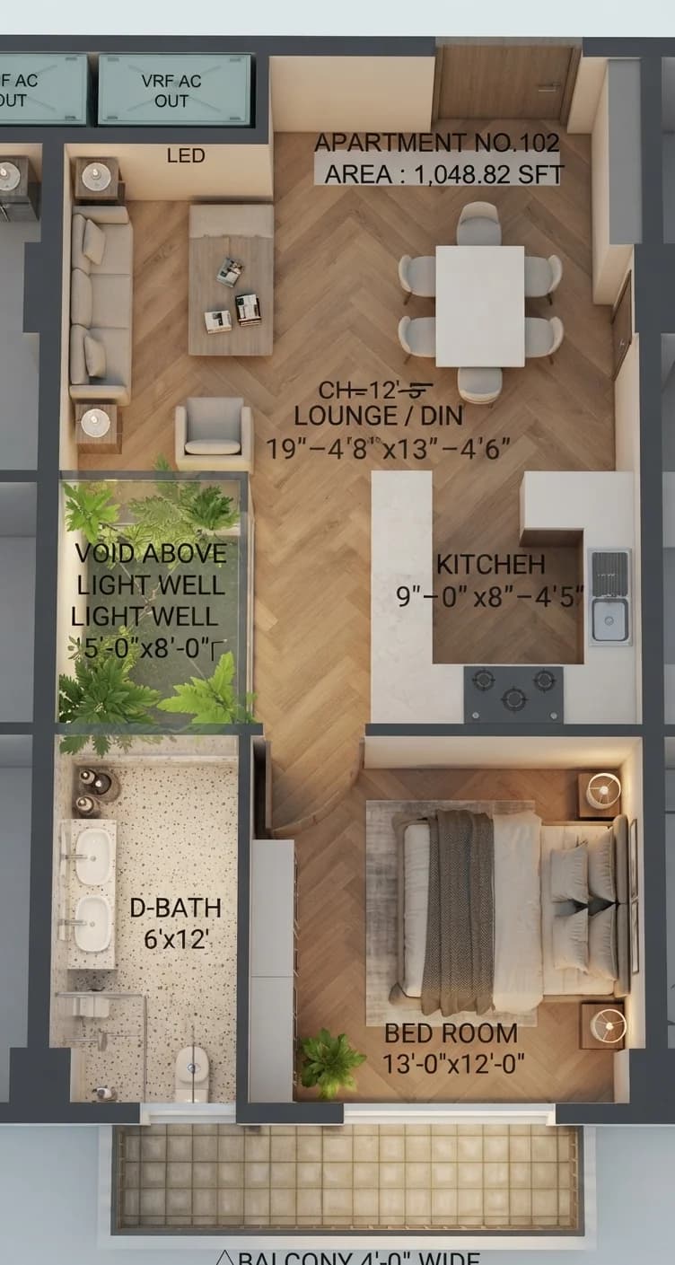 1-Bed Executive Luxury Apartment